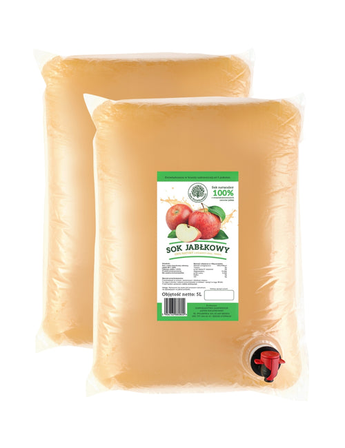 2 x Naturalny sok z jabłek 100% NFC 5L